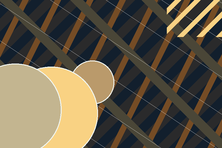 Abstract connected tools artwork for the thesis and research software introduction.